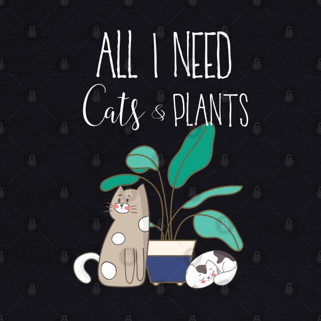 Cats and Plants by MedleyDesigns67